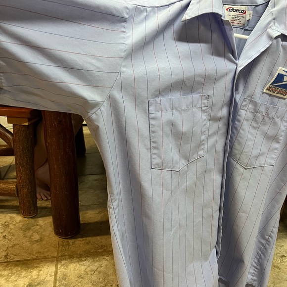 6 shirt bundle. Striped carrier short sleeved shirts. Size 17. - Picture 5 of 7